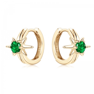 emerald green hoops