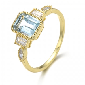 sky blue topaz engagement ring