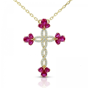 Ruby cross jewelry