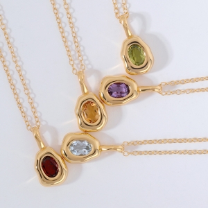 molten pendant necklace