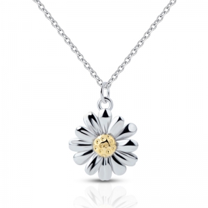 flower daisy pendant necklace