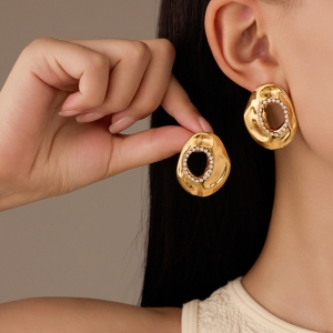 Molten Hoop Earrings