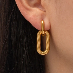 Double Link Earrings