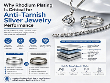 Why Rhodium Plating Is Critical for Anti-Tarnish Silver Jewelry Performance