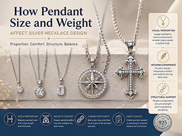 How Pendant Size and Weight Affect Silver Necklace Design
