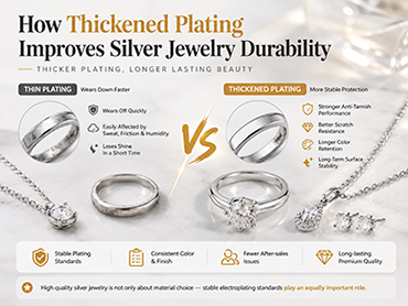 How Thickened Plating Improves Silver Jewelry Durability