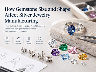 How Gemstone Size and Shape Affect Silver Jewelry Manufacturing