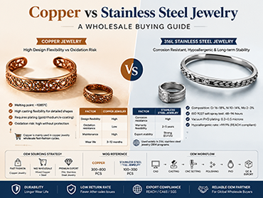 Copper vs Stainless Steel Jewelry: A Wholesale Buying Guide