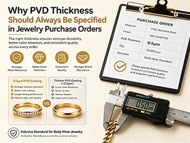 Why PVD Thickness Should Always Be Specified in Jewelry Purchase Orders