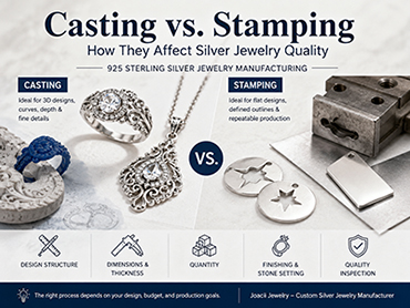 How Casting vs. Stamping Affects Silver Jewelry Quality