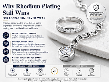 Why Rhodium Plating Still Wins for Long-Term Silver Wear